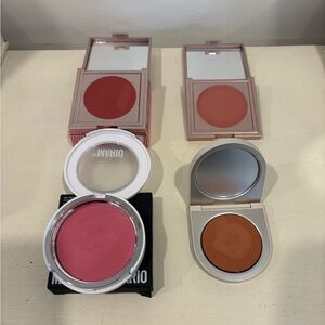 Cream Blush bundle x 4 Makeup by Mario Lawless Rose INC Sephora swatched pink